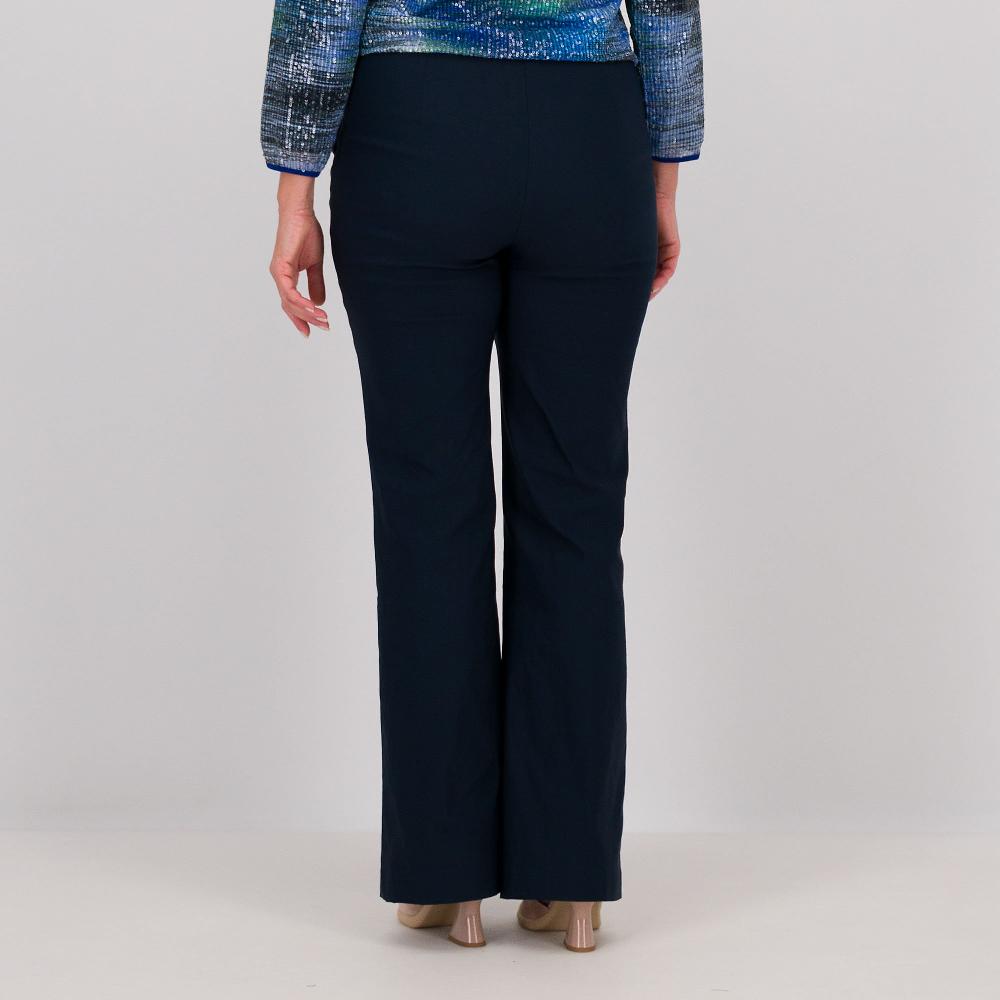 QVC EXTESA Pantaloni A Zampetta In Bengalina Con Elastico In Vita
