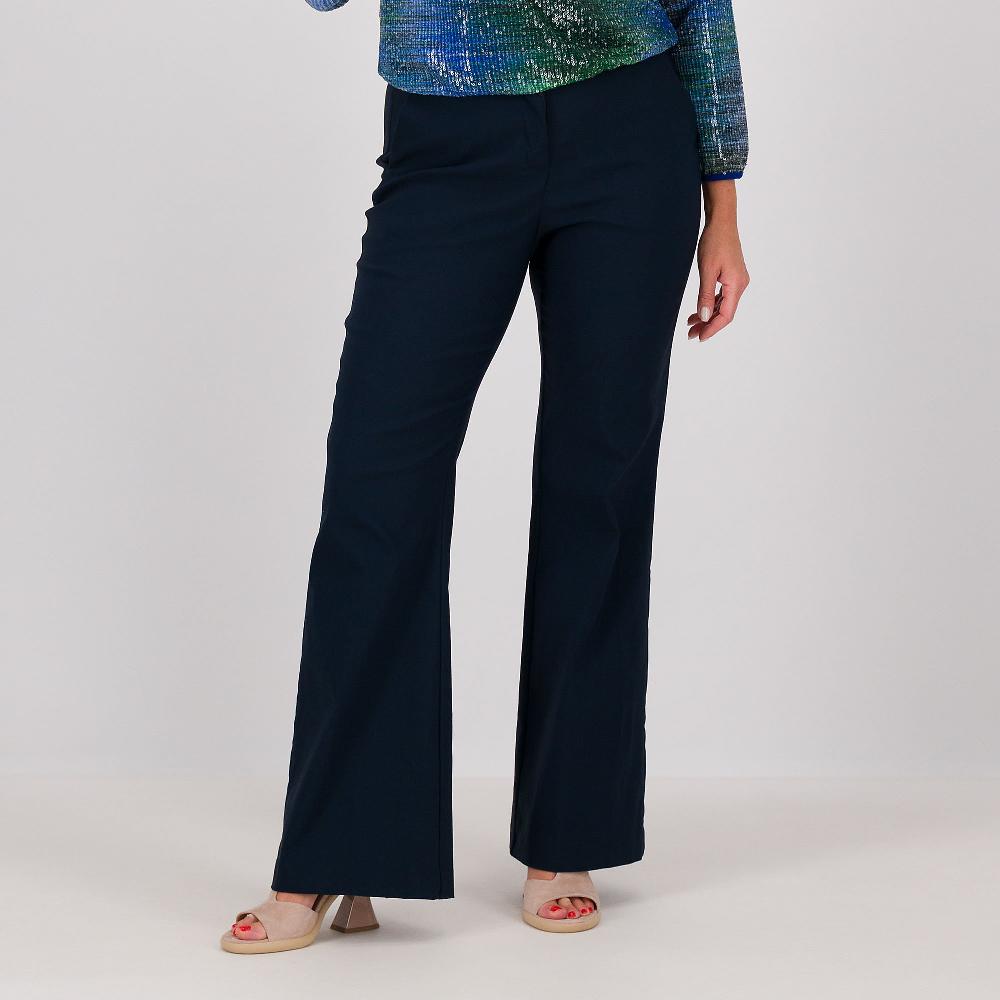QVC EXTESA Pantaloni a zampetta in bengalina con elastico in vita