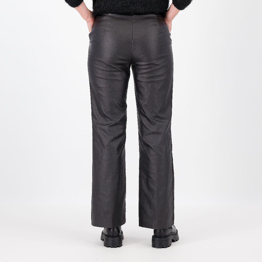QVC EXTESA Pantaloni A Zampetta In Tessuto Spalmato Vita Elasticata Made In Italy