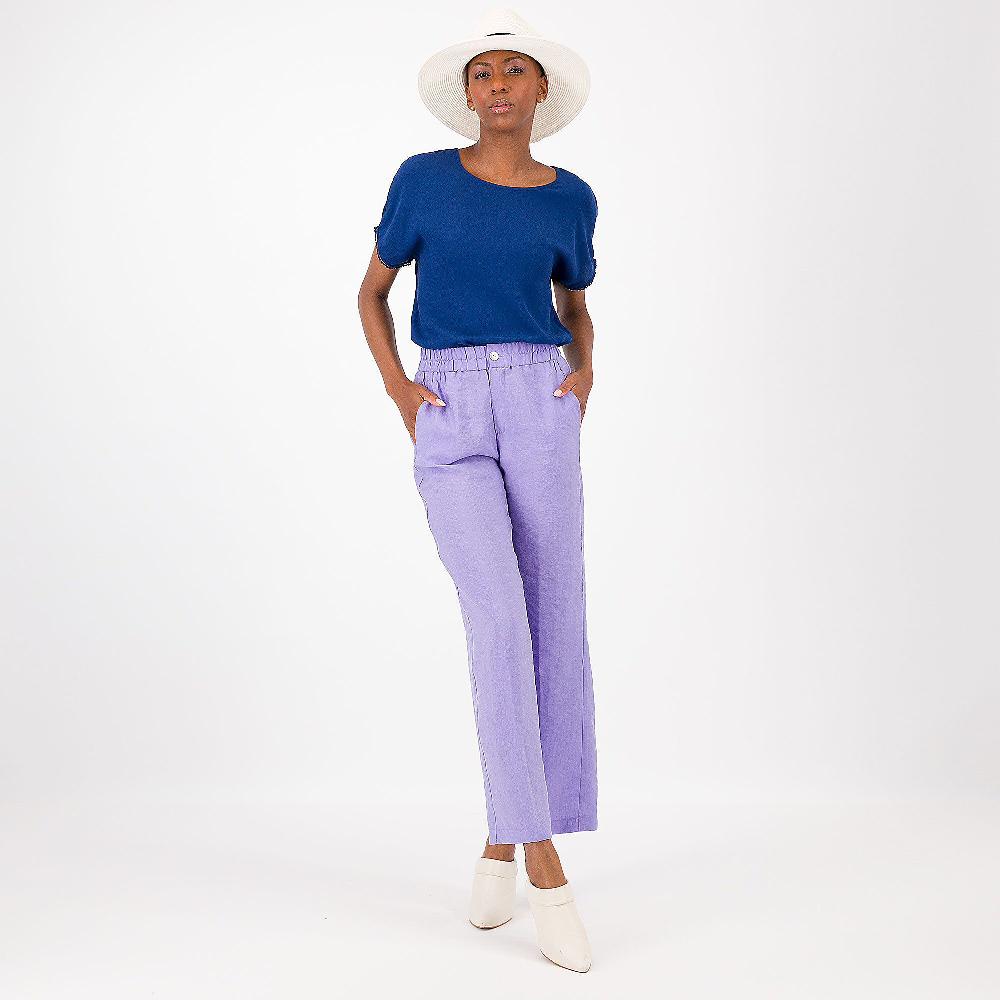 QVC EXTESA Pantaloni Ampi In Lyocell Con Elastico In Vita
