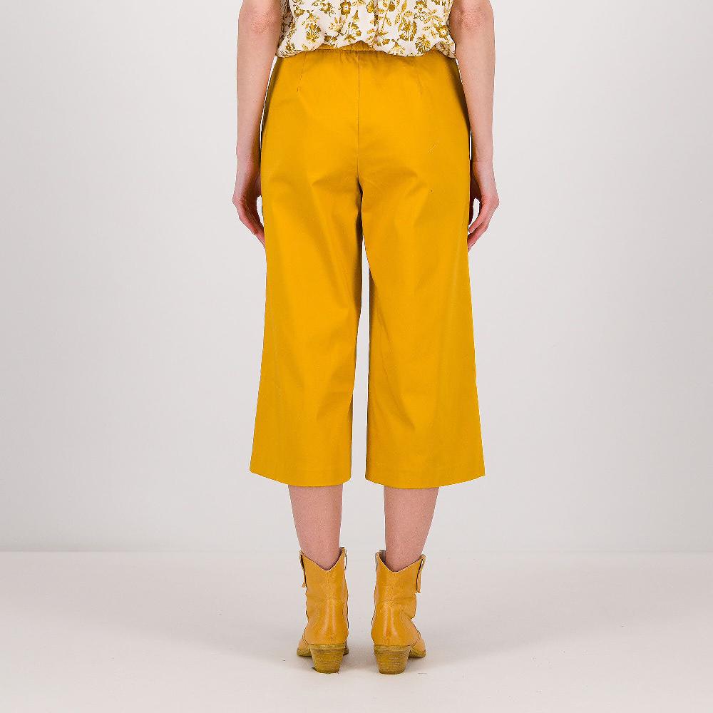 QVC EXTESA Pantaloni Cropped Con Elastico In Cinta In Cotone