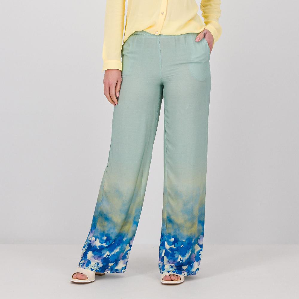 QVC EXTESA Pantaloni in viscosa con fantasia sfumata