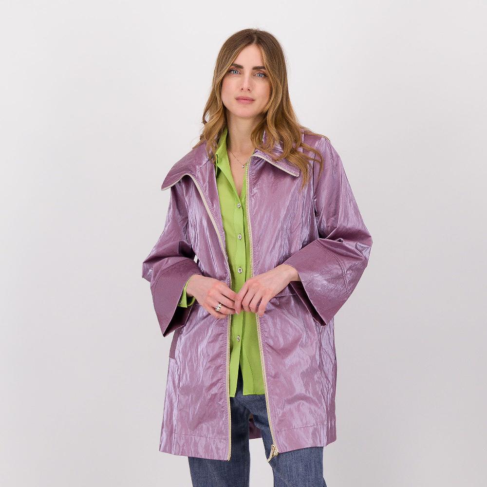 QVC EXTESA Parka in tessuto spalmato con chiusura a zip
