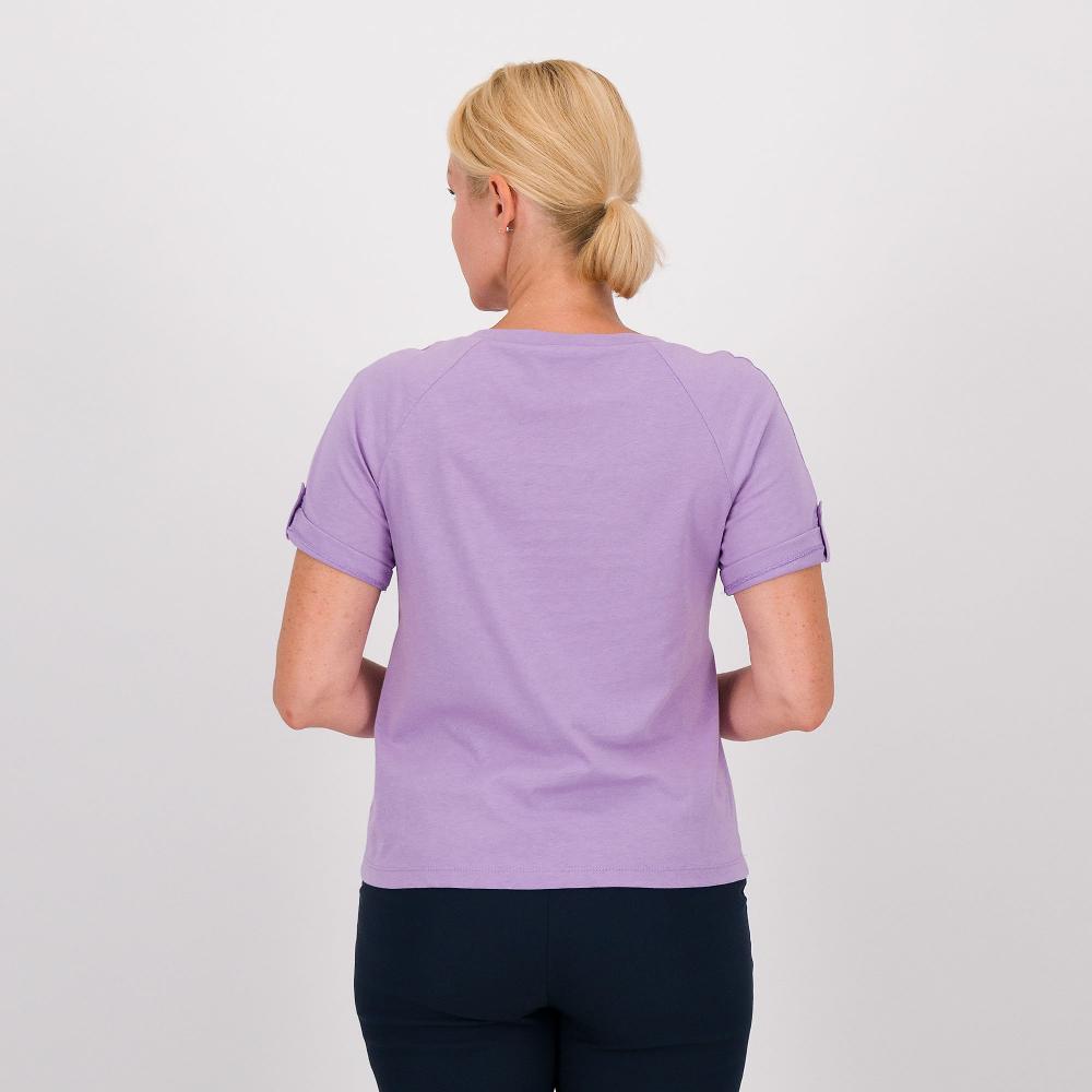 QVC EXTESA T-shirt In Cotone Con Risvolto Sulle Maniche