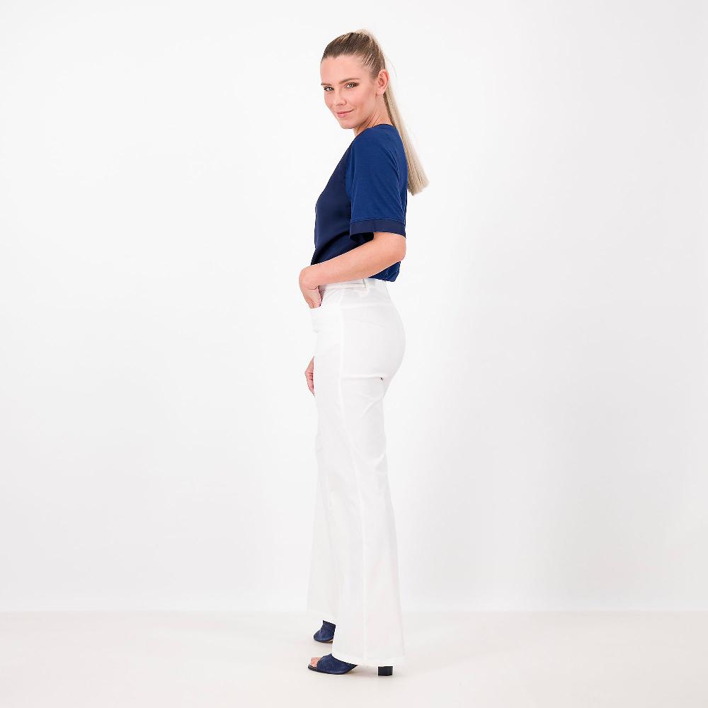 QVC EXTESA T-shirt Mezza Manica In Raso Di Viscosa E Jersey