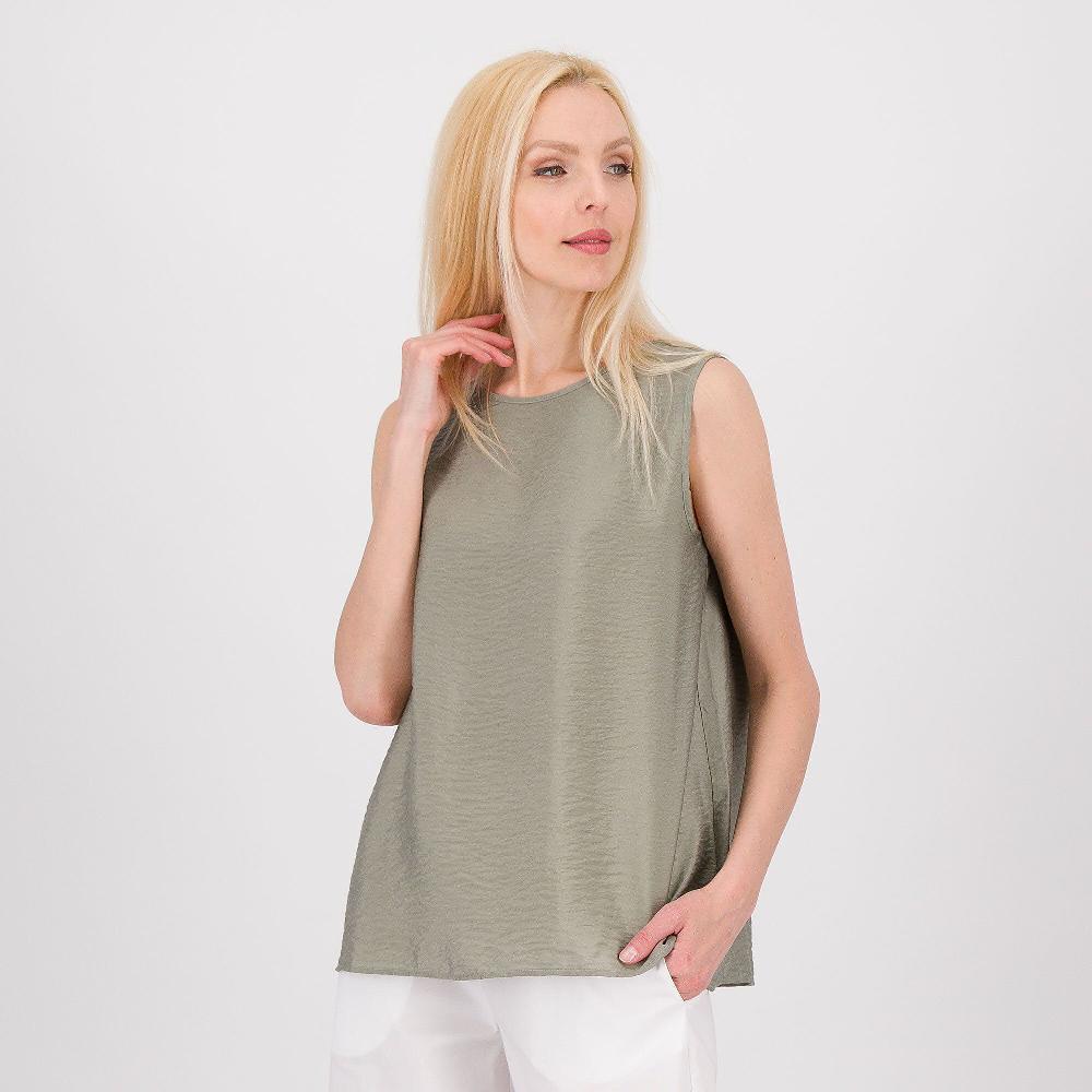 QVC EXTESA Top smanicato in misto viscosa con scollo V