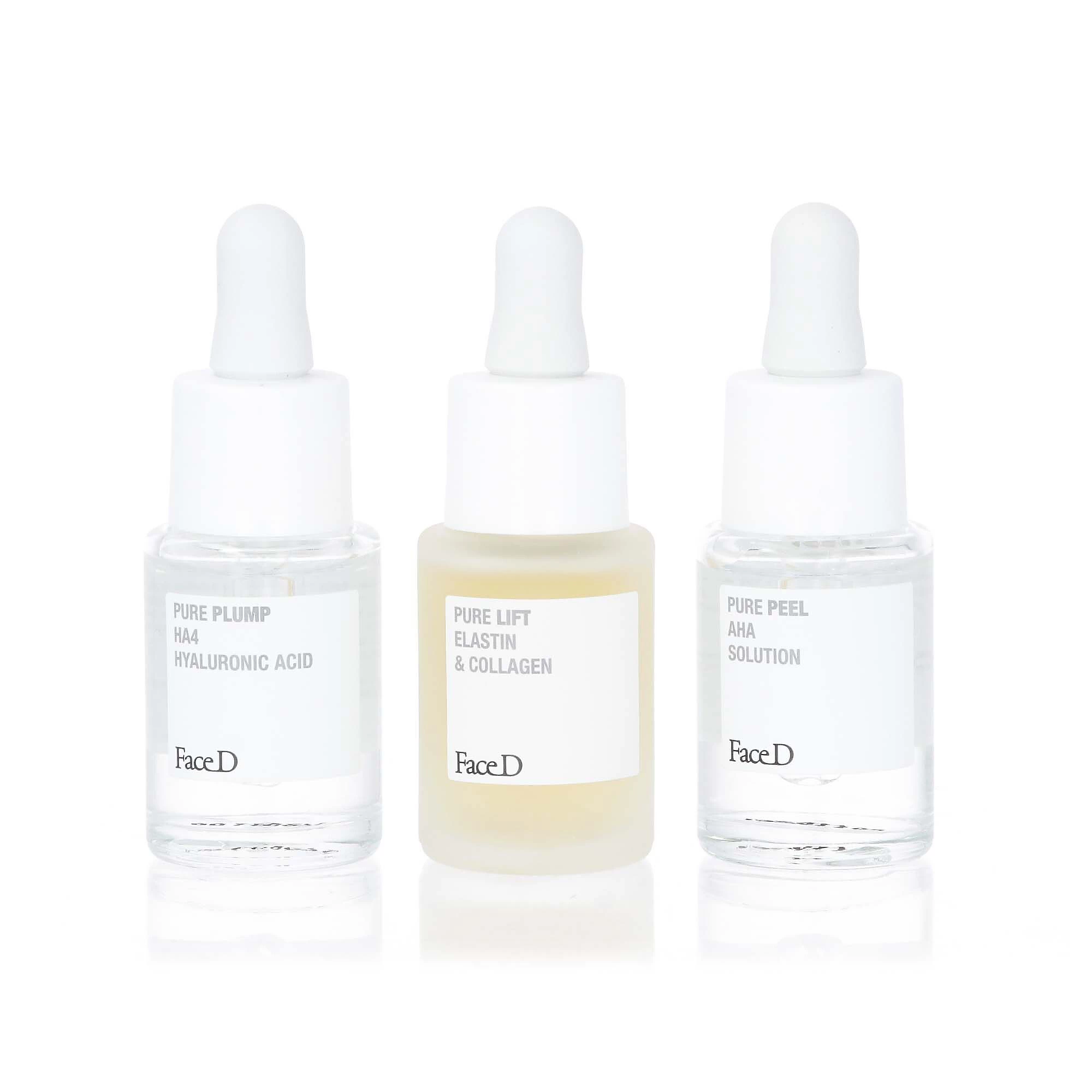 QVC Face-D 3 Trattamenti Cosmetici Pure: Plump Lift E Peel