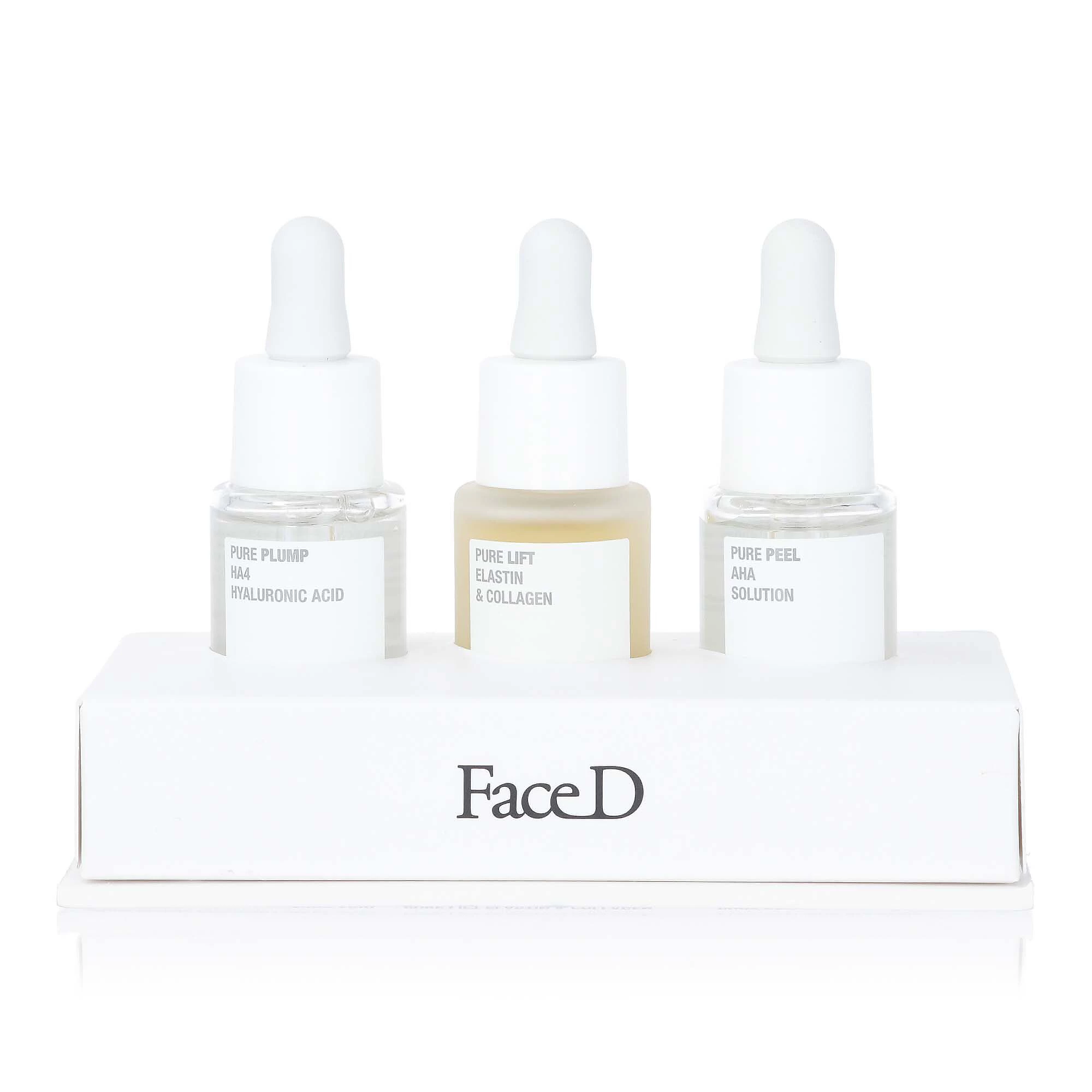 QVC Face-D 3 Trattamenti Cosmetici Pure: Plump Lift E Peel