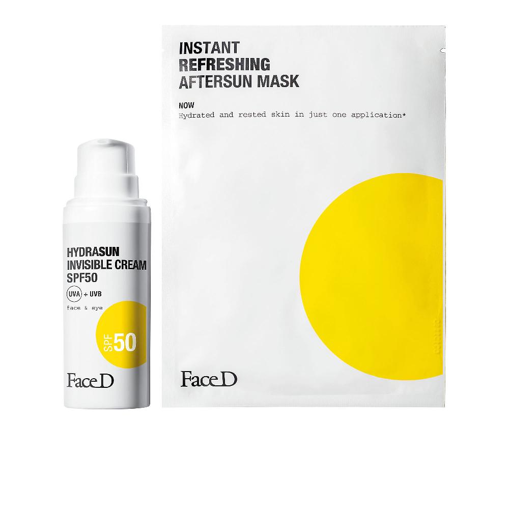 QVC Face-D Crema solare viso Hydrasun SPF50 + maschera doposole
