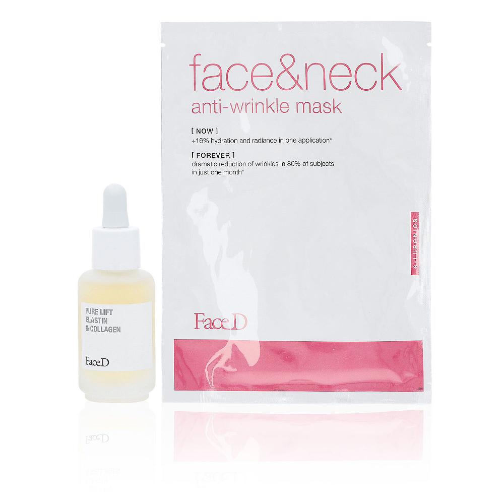 QVC Face-D Siero con elastina e collagene e maschera viso