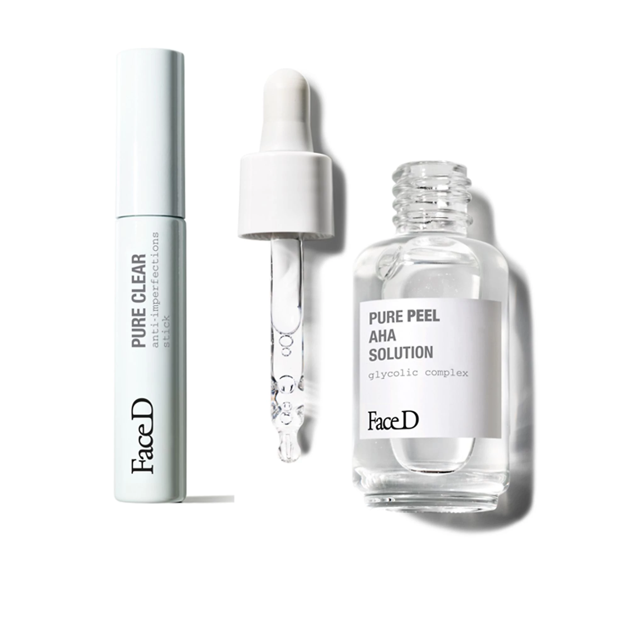 QVC Face-D Trattamento cosmetico Pure Clear e peeling viso con AHA