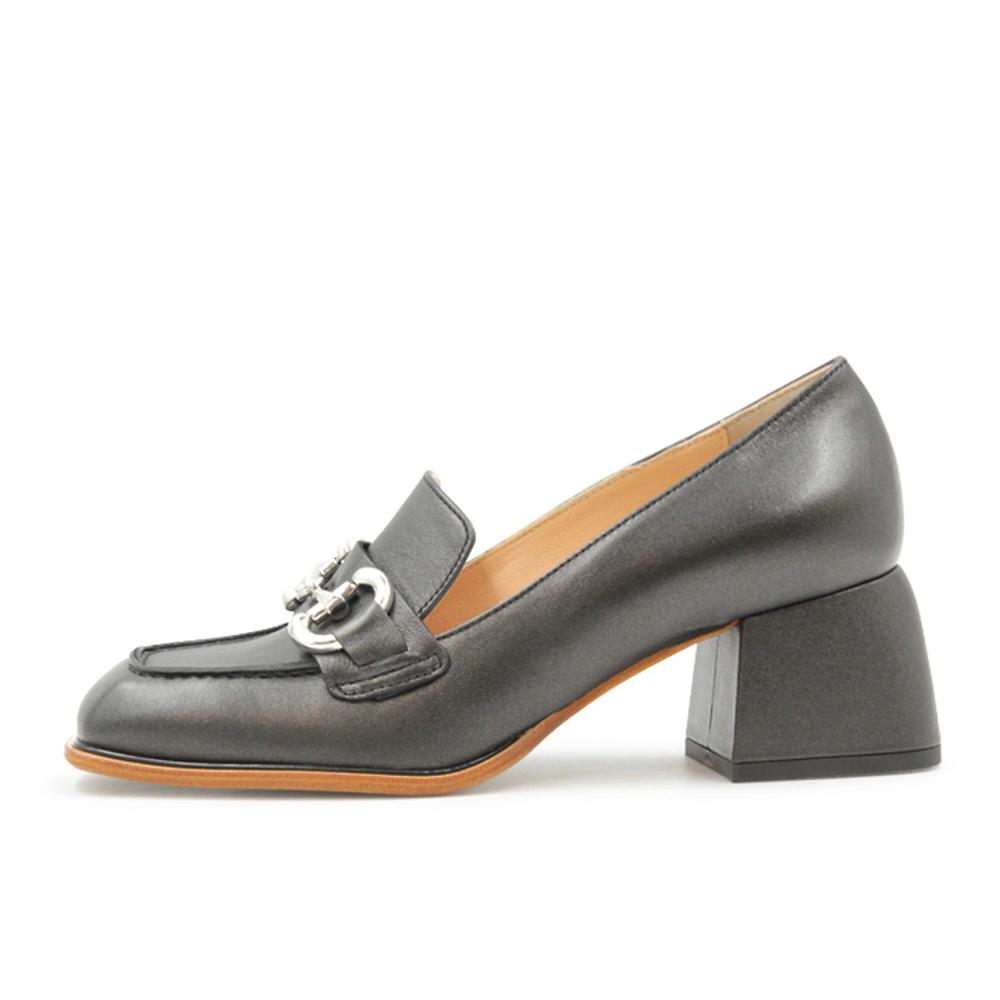 QVC FAIRE Mocassino In Pelle Con Morsetto E Tacco 5 5 Cm