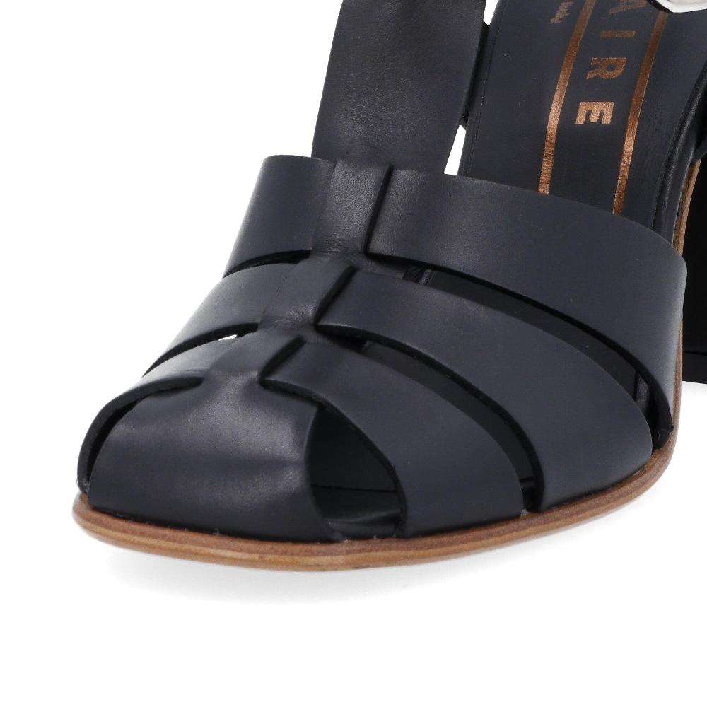 QVC FAIRE Sandalo In Pelle Fasce Frontali Tacco 8 Cm