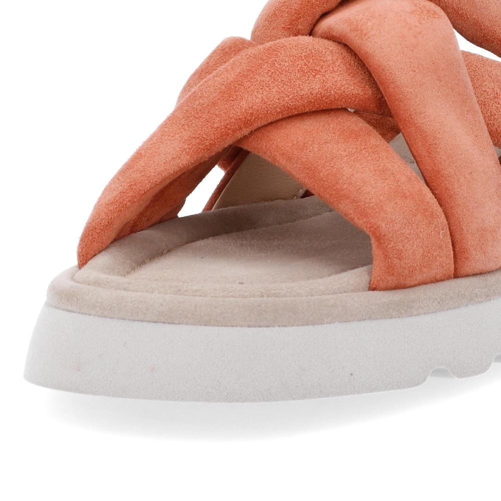 QVC FAIRE Sandalo Scamosciato Fasce Incrociate Zeppa 2 5 Cm