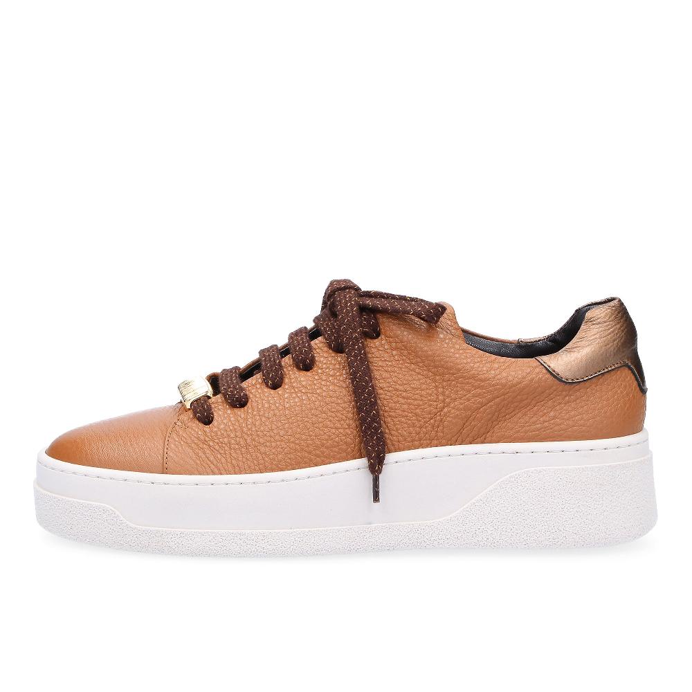 QVC FAIRE Sneaker In Pelle Con Inserto Laminato Suola 4 5cm