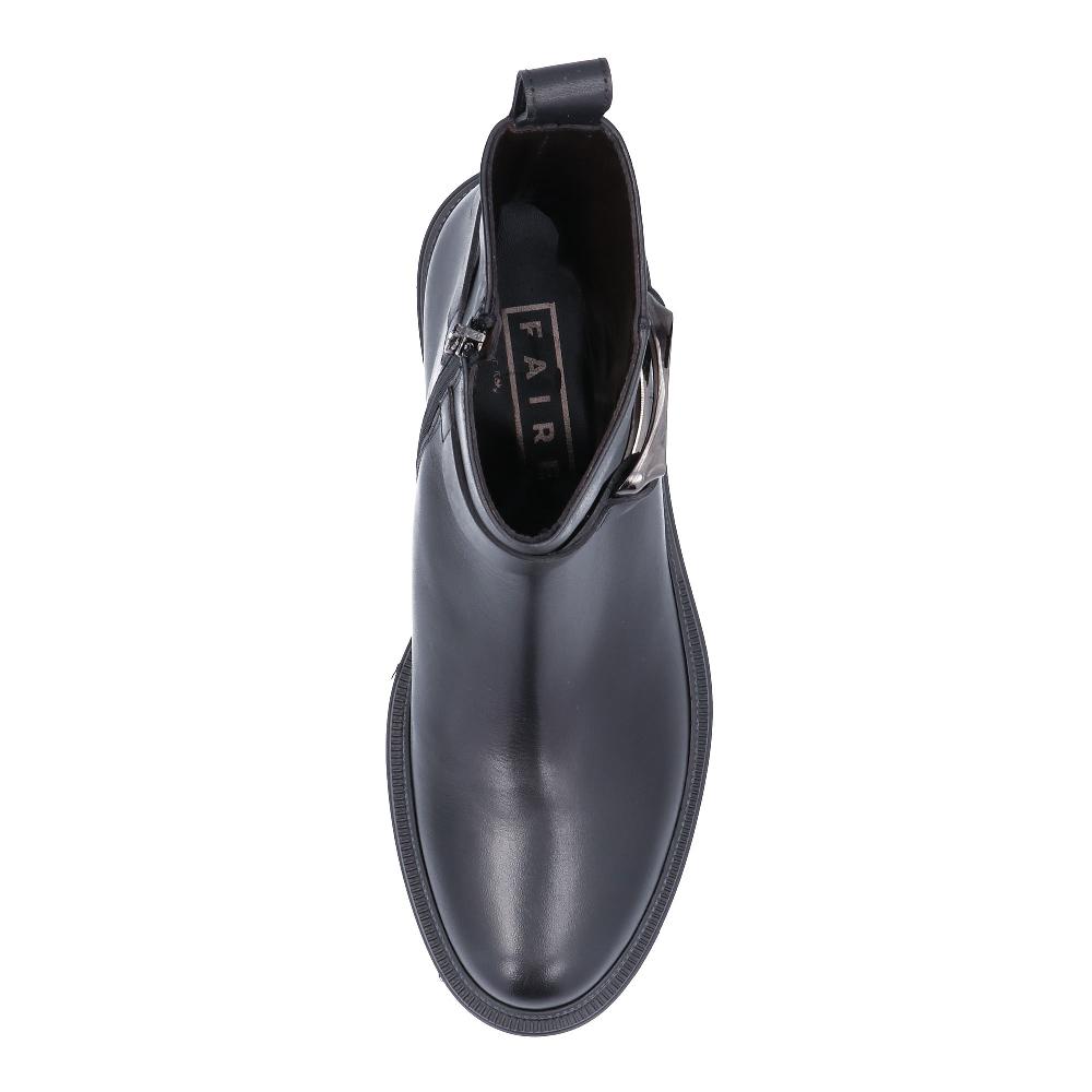 QVC Faire Stivaletti In Pelle Fascia Sul Gambale Tacco 5cm