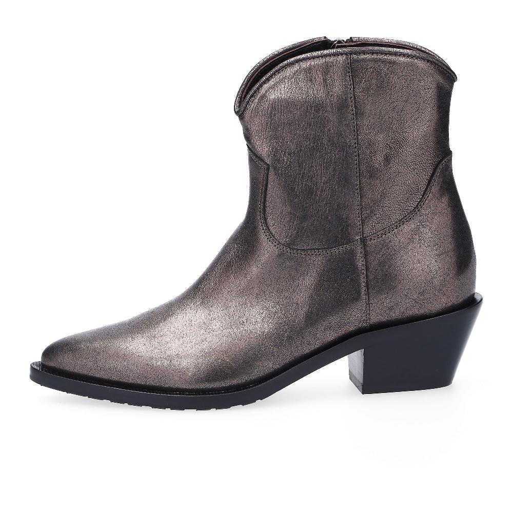 QVC FAIRE Stivaletti Texani In Pelle Con Soletta Imbottita E Tacco 5cm