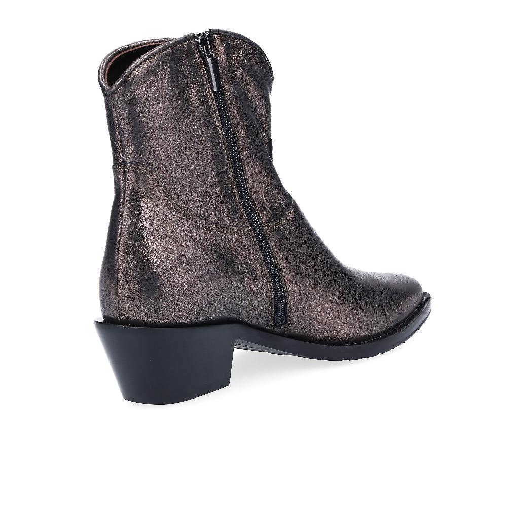 QVC FAIRE Stivaletti Texani In Pelle Con Soletta Imbottita E Tacco 5cm