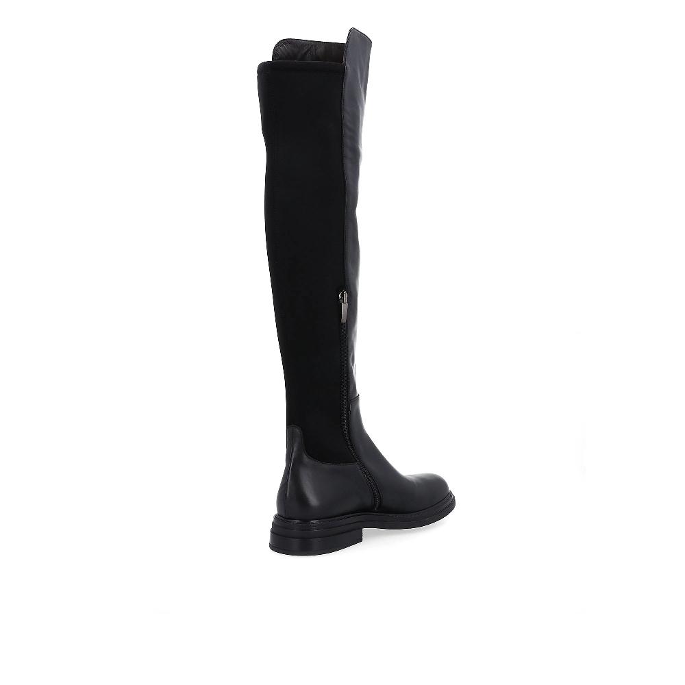 QVC FAIRE Stivali Cuissard In Pelle Con Inserto Elastico