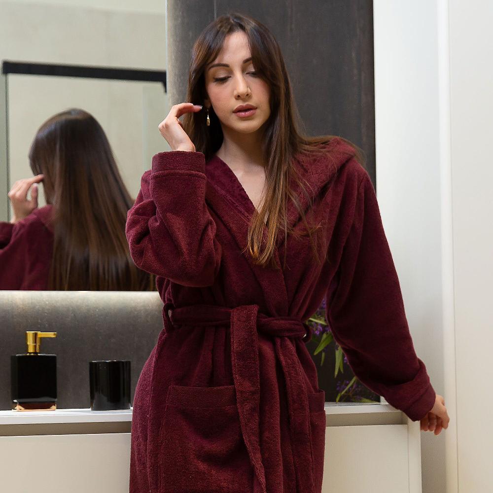 QVC Ferò Accappatoio Rugiada Spugna 100% Cotone Low Twist 450g/mq