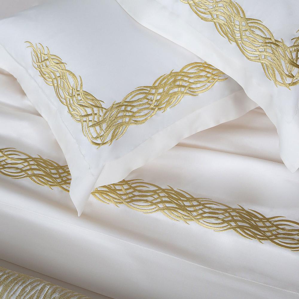 QVC Ferò Completo Letto Ondine Raso Di Cotone 300TC Setificato