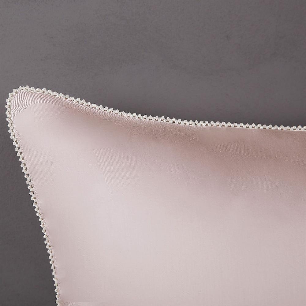 QVC Ferò Completo Letto Perle Raso Di Cotone 300TC Con Perline Applicate