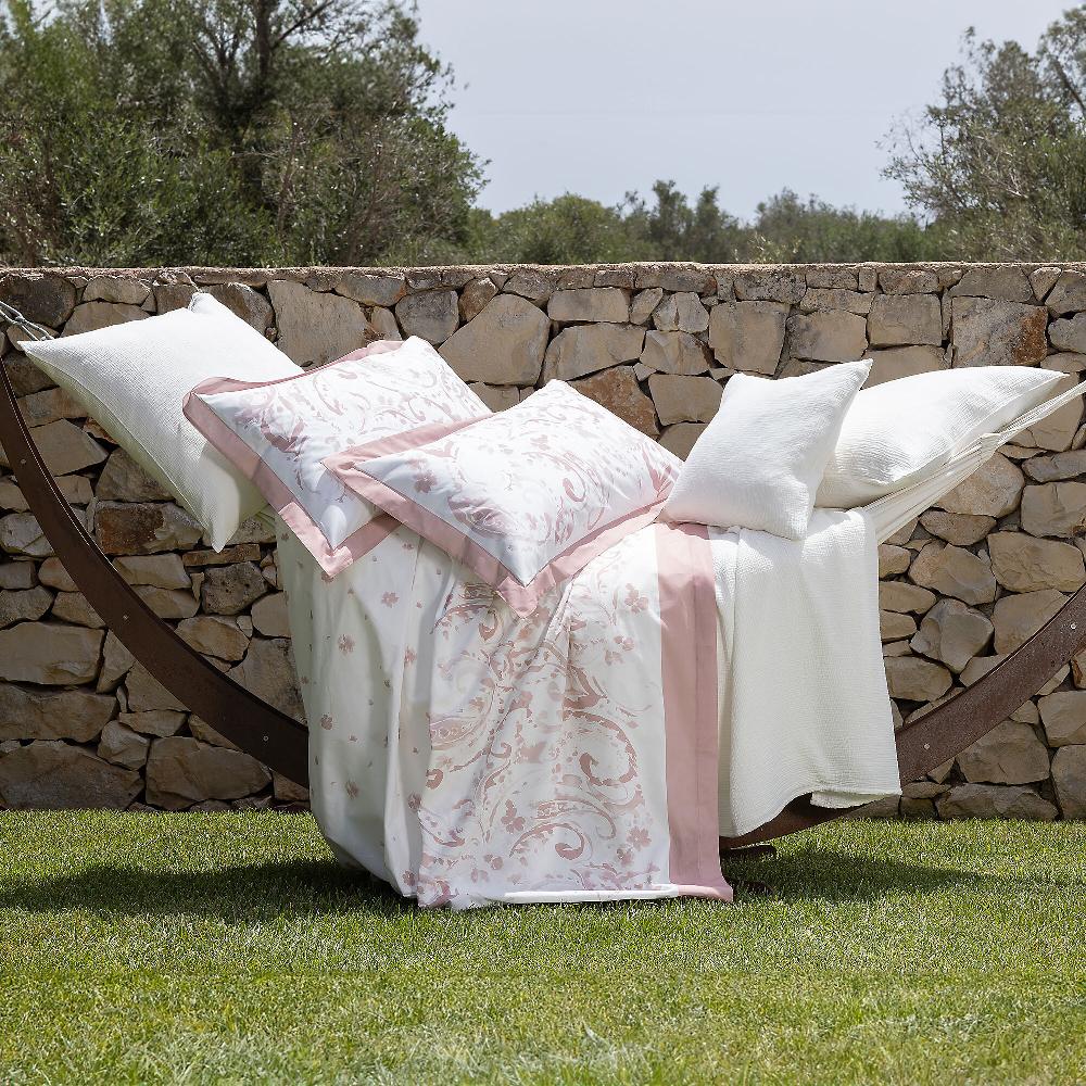 QVC Ferò Completo letto Polinesia in mussola di cotone 1 e 1 5 pz