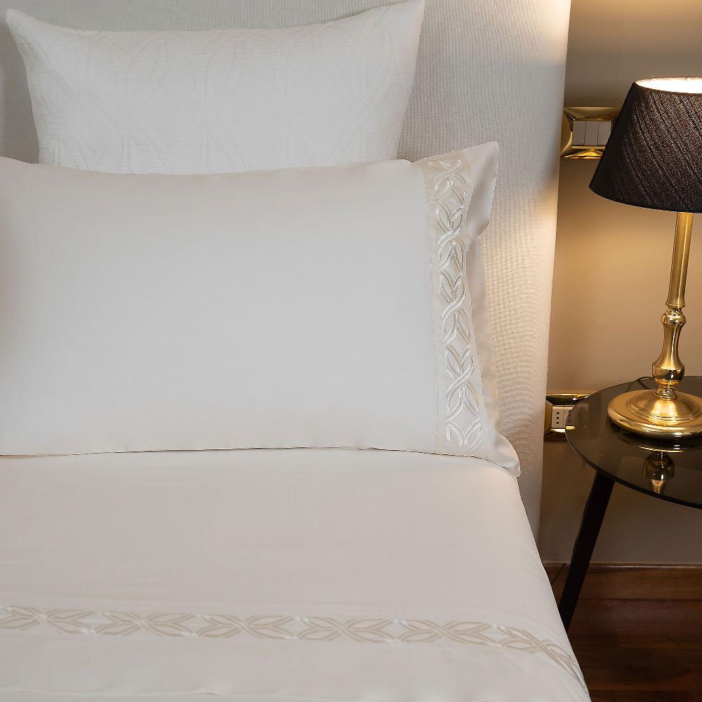 QVC Ferò Completo Letto Positano 100% Raso Di Cotone 300TC