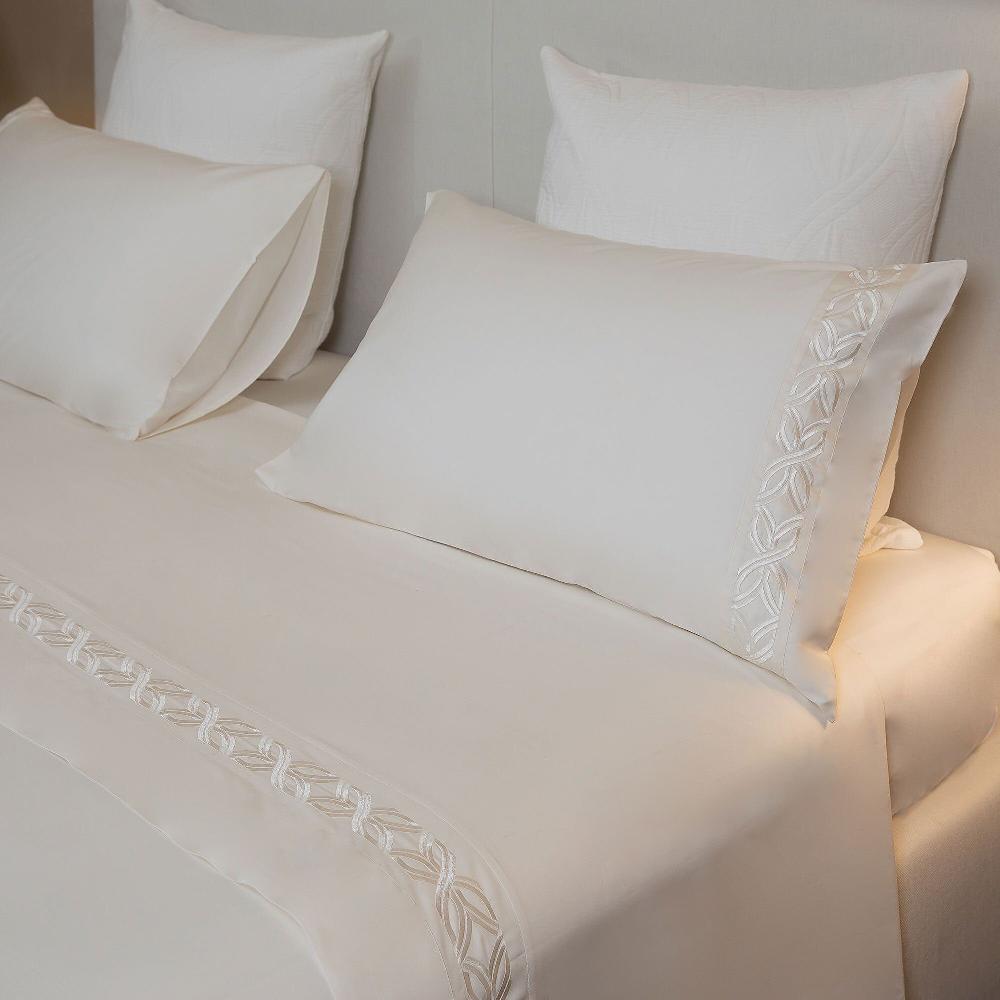 QVC Ferò Completo letto Positano 100% raso di cotone 300TC