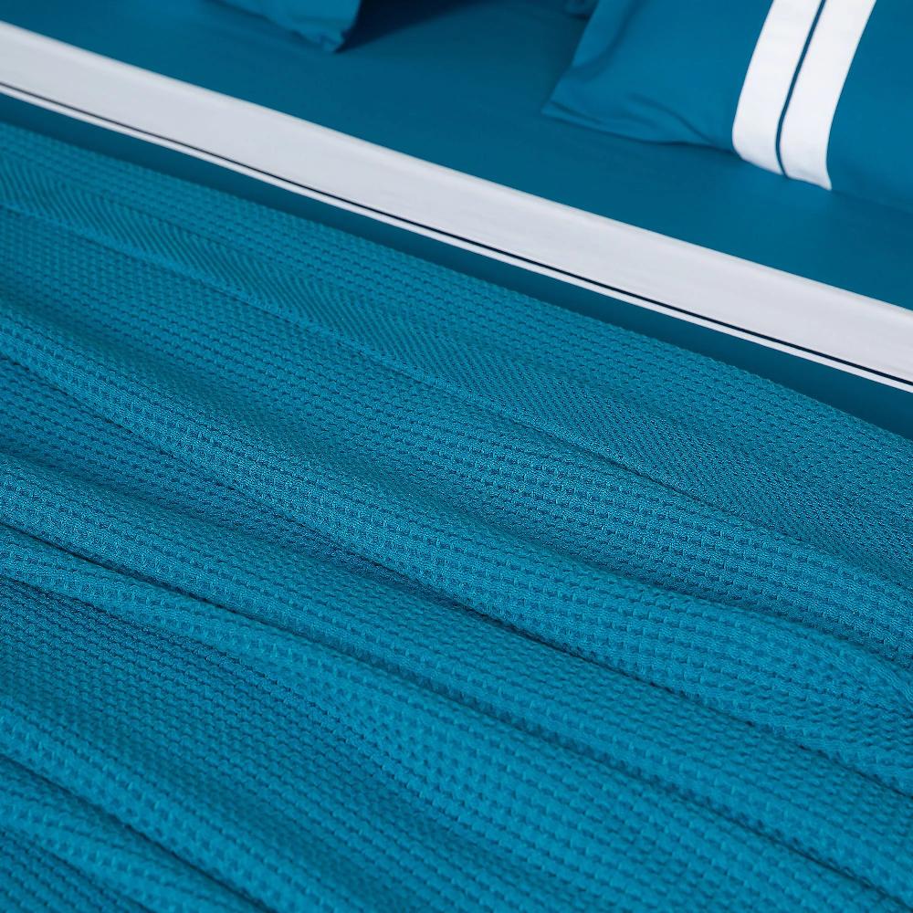 QVC Ferò Copriletto Felicità Matrimoniale Tinta Unita Effetto Maglia