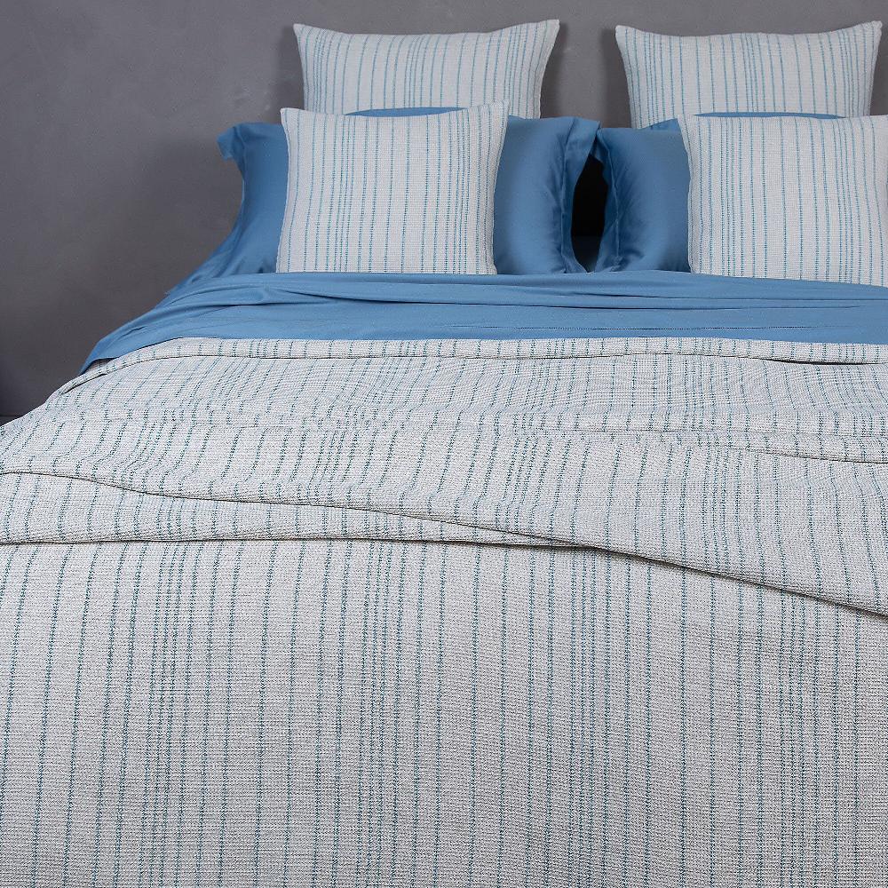 QVC Ferò Copriletto Platinum Matrimoniale Misto Lino 260x270cm