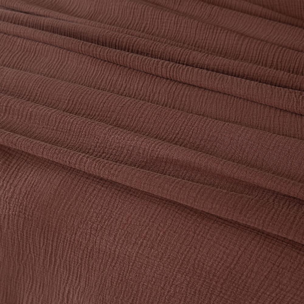 QVC Ferò Copriletto Polinesia 100% Cotone Doppia Garza Tinto In Capo