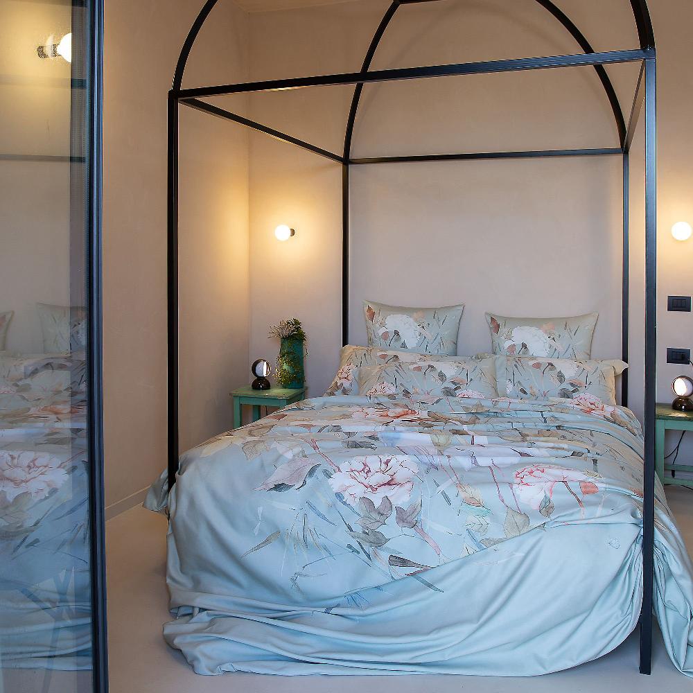 QVC Ferò Copripiumino Serena Stampa Digitale Raso Di Cotone 300TC