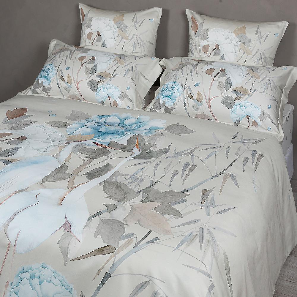 QVC Ferò Copripiumino Serena stampa digitale raso di cotone 300TC