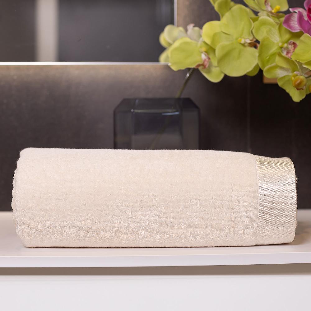 QVC Ferò Elisir Telo bagno in cotone con bordo lucido