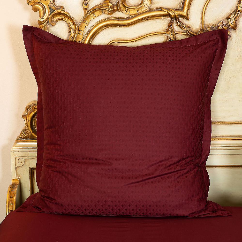 QVC Ferò Federa arredo a rombi in raso 300TC jacquard