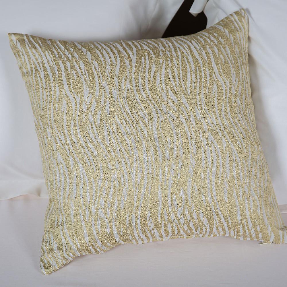 QVC Ferò Federa arredo Ariel 45x45cm disegno jacquard tinto filo