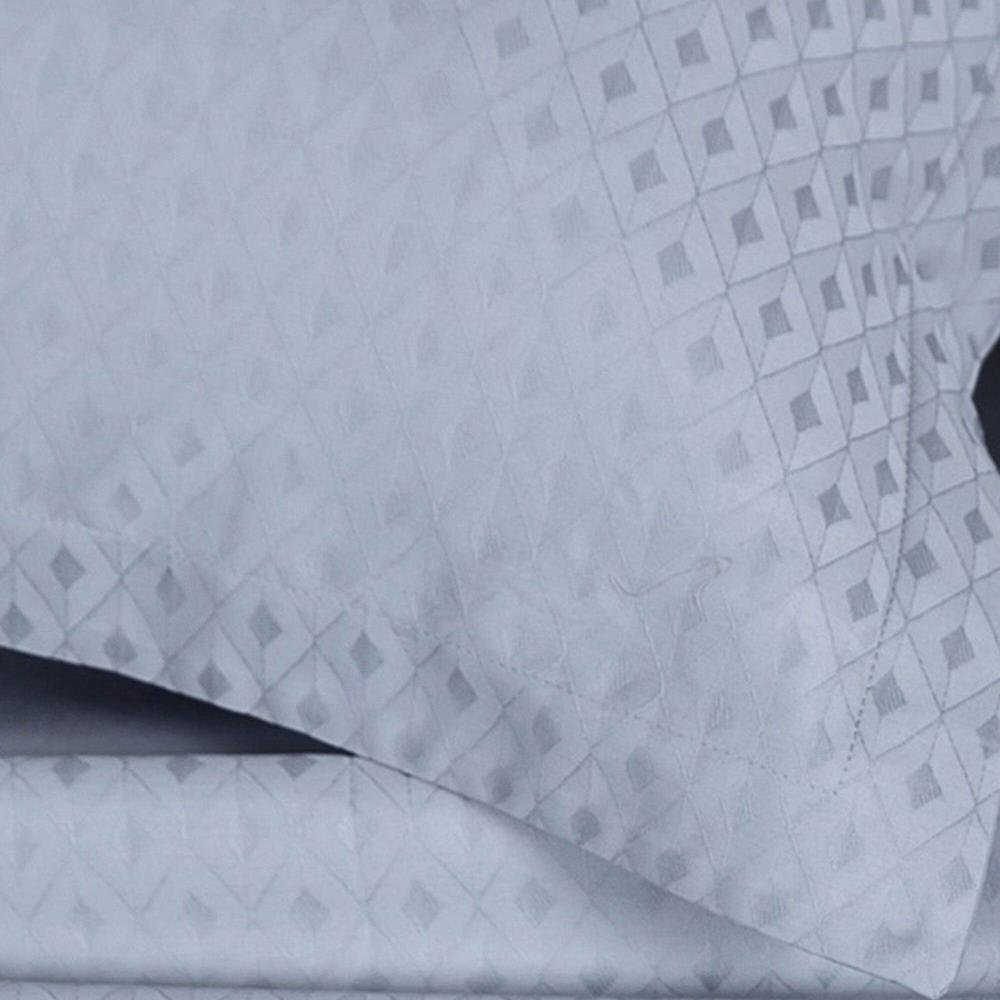 QVC Ferò Federa arredo in raso motivo jacquard rombi