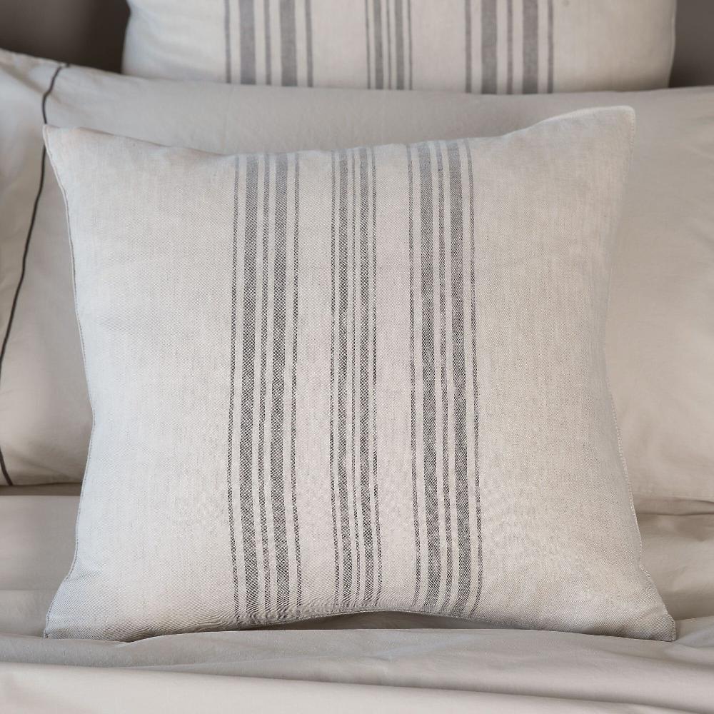 QVC Ferò Federa arredo Marea in lino/cotone tinto filo 45x45cm