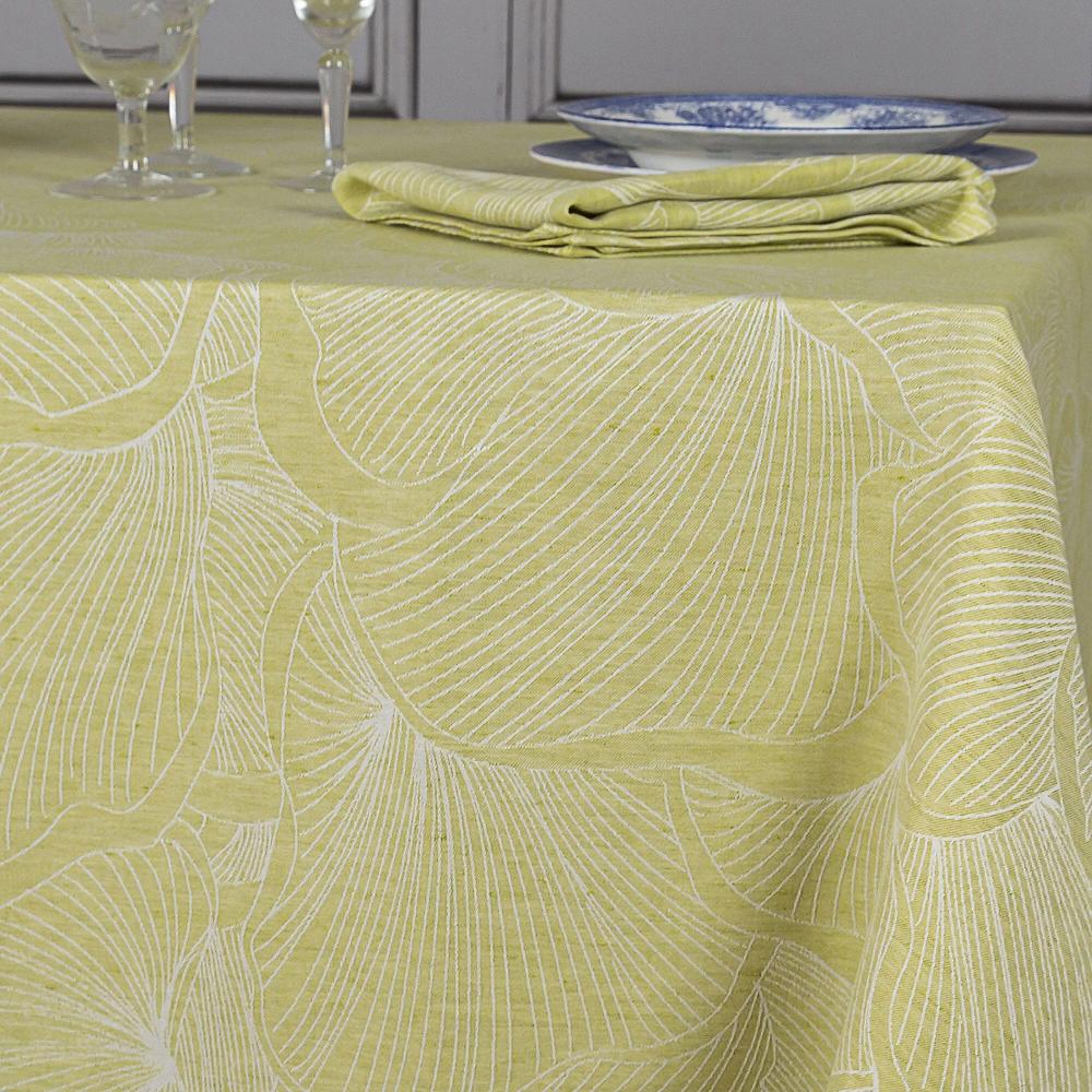 QVC Ferò Ginko Tovaglia rettangolare misto cotone e lino fiandra