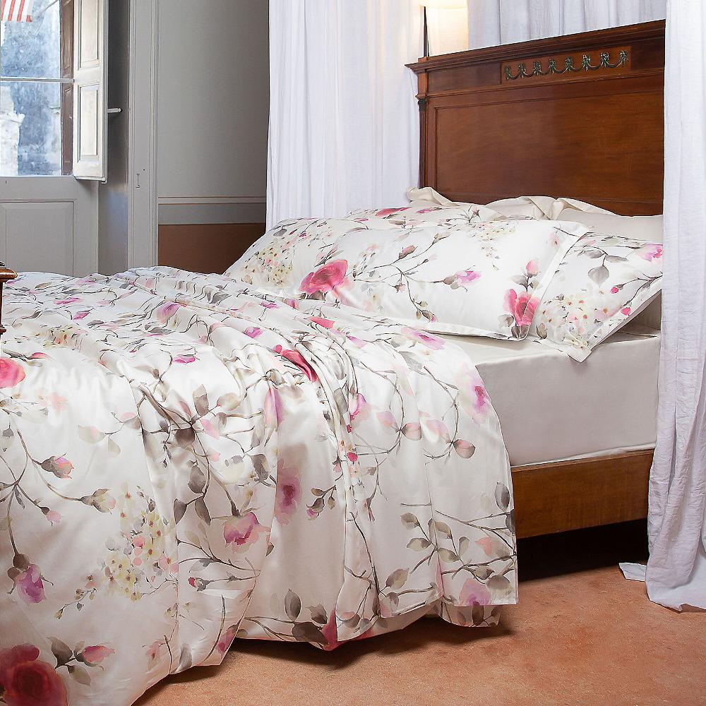 QVC Ferò Mirta Parure copripiumino matrimoniale in raso