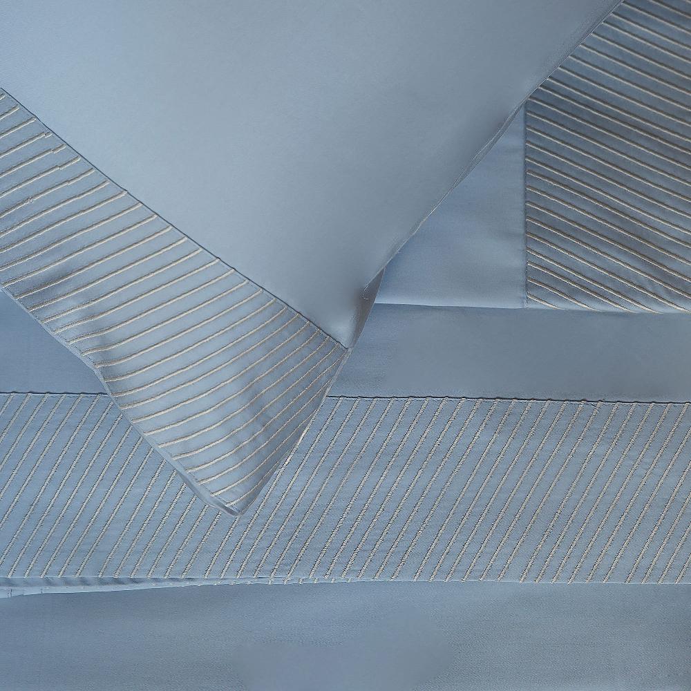 QVC Ferò Nettuno Completo letto matrimoniale raso di cotone 300TC