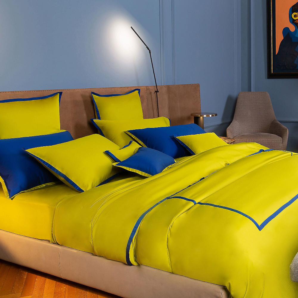 QVC Ferò Parure Copripiumino Poseidone 100% Raso Di Cotone 300TC