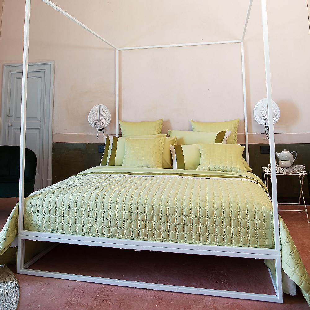 QVC Ferò Poesia Trapuntino Ricamato In Raso Con Disegno Geometrico