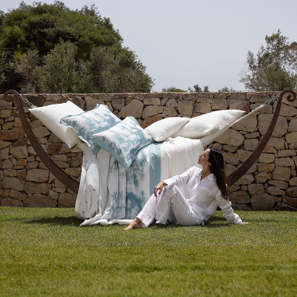 QVC Ferò Polinesia Completo Matrimoniale Stampato In Mussola Di Cotone