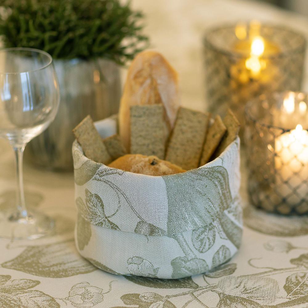 QVC Ferò Portapane Quintessenza jacquard 100%cotone tinto filo