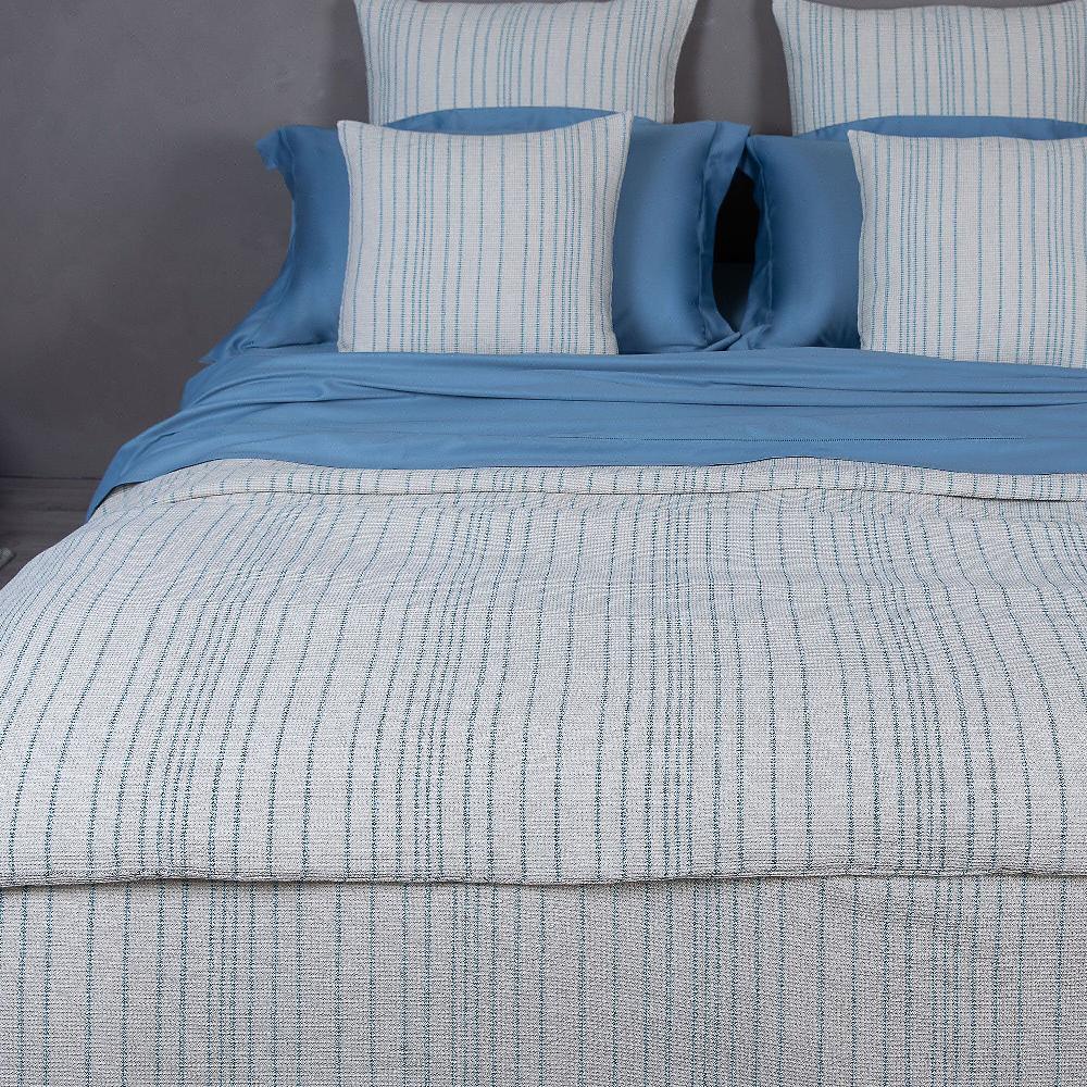 QVC Ferò Runner Platinum imbottito misto lino jacquard 65x200cm