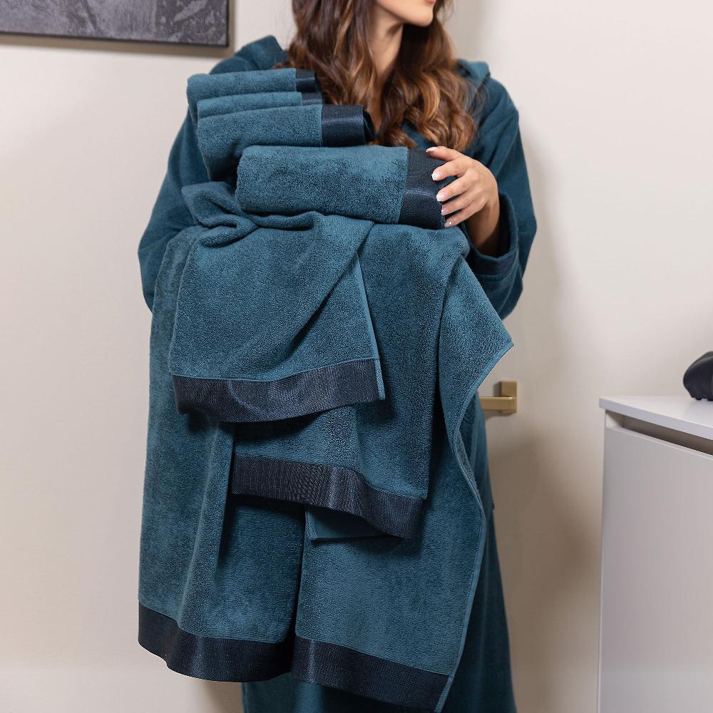 QVC Ferò Set 7 Spugne Elisir 100% Cotone Low Twist Bordo Lucido