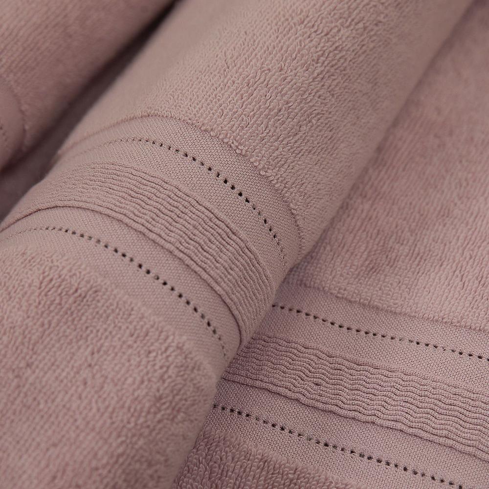 QVC Ferò Telo Bagno Platinum 100x150cm Cotone 500g/mq Bordo Ajour