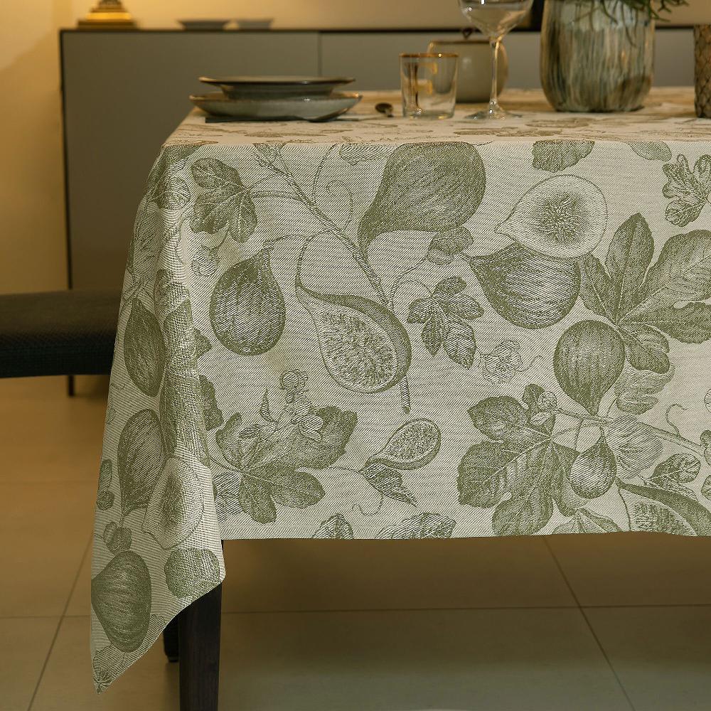 QVC Ferò Tovaglia rettangolare Quintessenza jacquard 100%cotone tinto filo